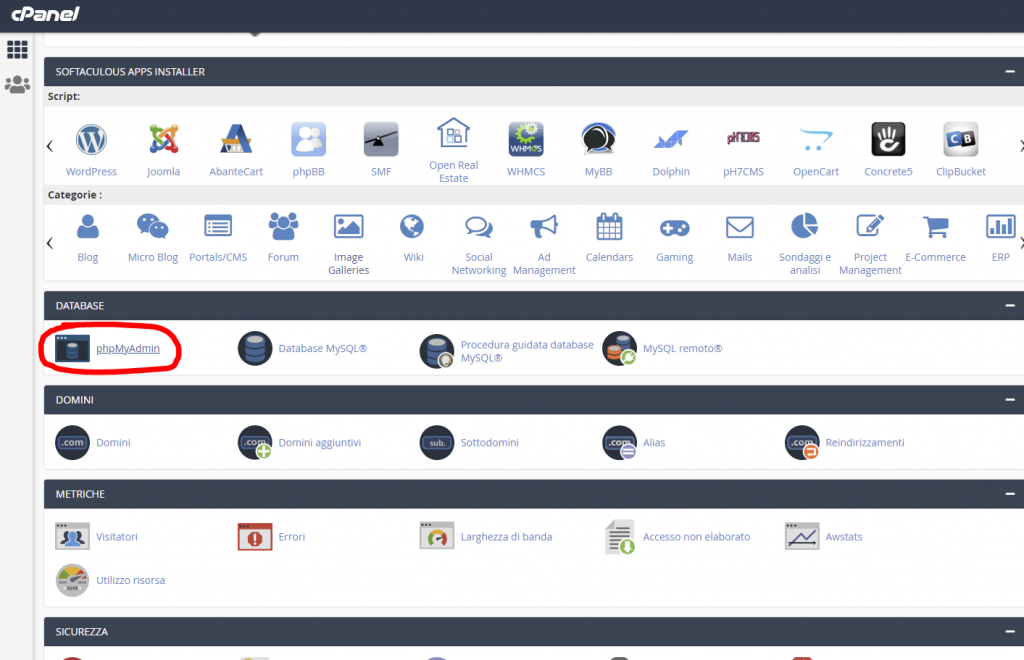 Backup WordPress manuale