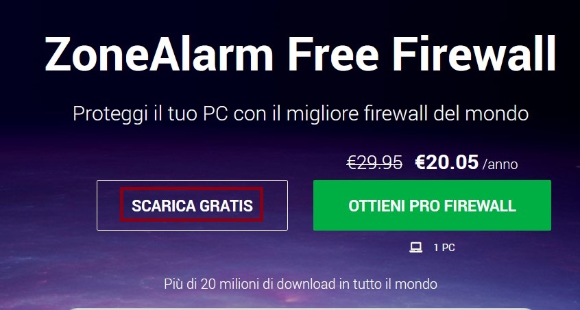Proteggere il pc da intrusioni esterne ZoneAlarm