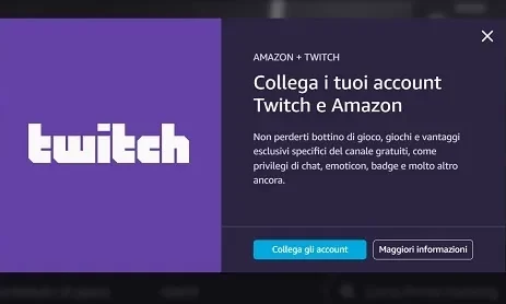 Come collegare Amazon Prime a Twitch